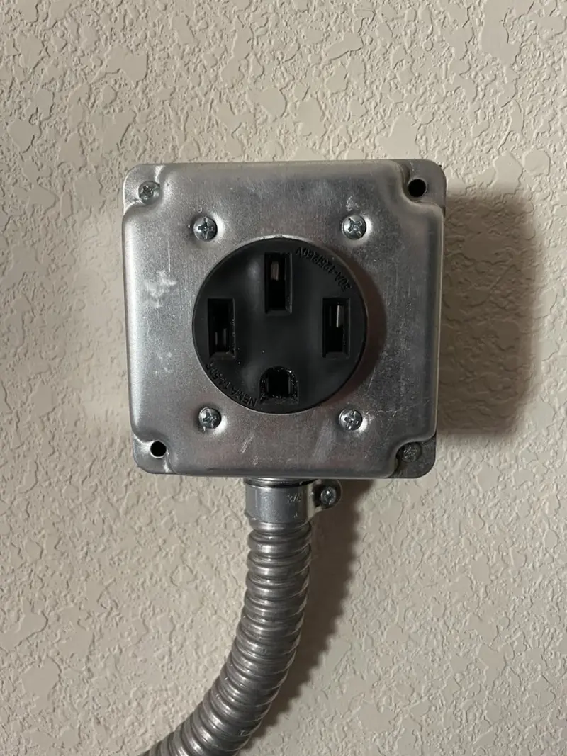 NEMA 14-50 outlet installed for Smart Home Electrical in Wynne